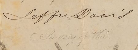 Lot #17 Franklin Pierce and Jefferson Davis Document Signed as President and Secretary of War - Image 3