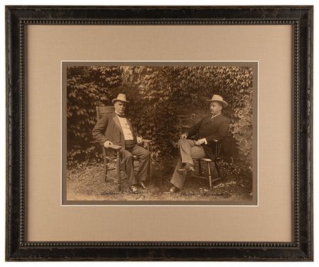 Lot #29 Theodore Roosevelt and William McKinley Rare Signed '1900 Campaign' Oversized Photograph - Image 2