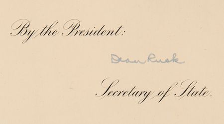 Lot #36 John F. Kennedy Document Signed as President, Appointing Arthur J. Goldberg as 
