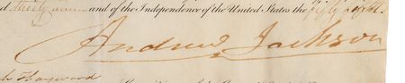 Lot #95 Andrew Jackson Document Signed as President - Image 3