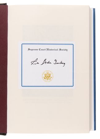 Lot #275 Ruth Bader Ginsburg Signed Book - My Own Words - Image 4