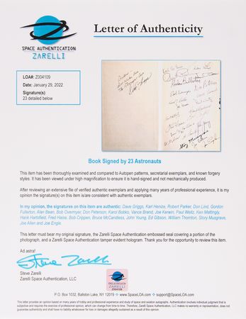 Lot #433 NASA Astronauts (23) Signed Book - Carrying the Fire: An Astronaut's Journey - Image 5