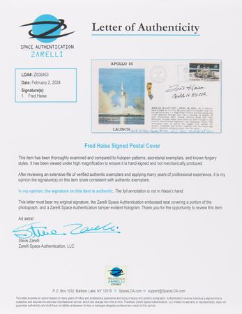 Lot #417 Apollo 13 Crew (3) Signed Items - Image 2