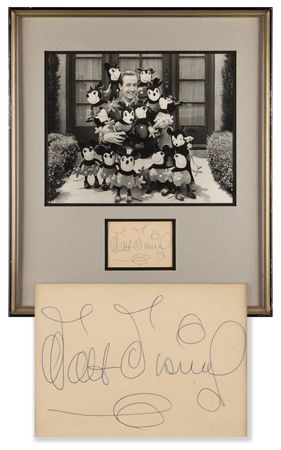 Lot #501 Walt Disney Signature Display - Image 1