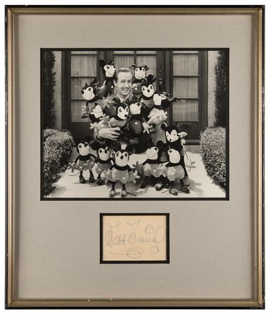 Lot #501 Walt Disney Signature Display - Image 2