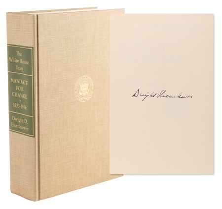 Lot #73 Dwight D. Eisenhower Signed Limited Edition Book - Mandate for Change - Image 1