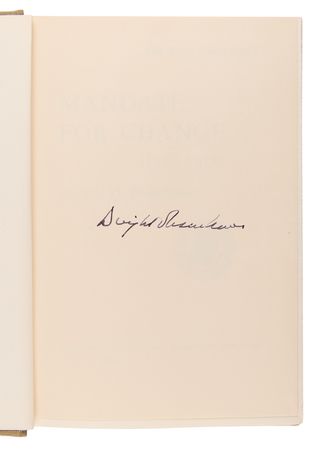 Lot #73 Dwight D. Eisenhower Signed Limited Edition Book - Mandate for Change - Image 4