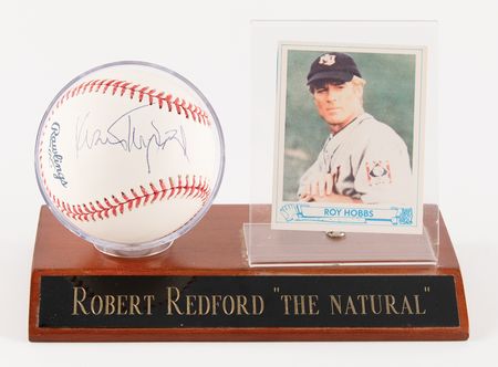 Lot #744 Robert Redford Signed Baseball - Image 1