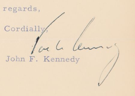 Lot #40 John F. Kennedy Typed Letter Signed as a United States Senator - Image 4