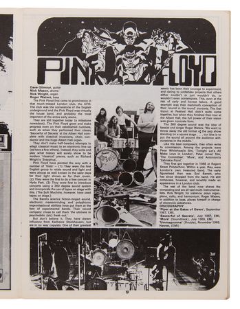 Lot #657 Led Zeppelin and Pink Floyd 1970 Bath Festival Handbill and Program - Image 3