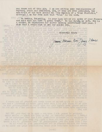 Lot #534 James Norman Hall Typed Letter Signed - Image 2