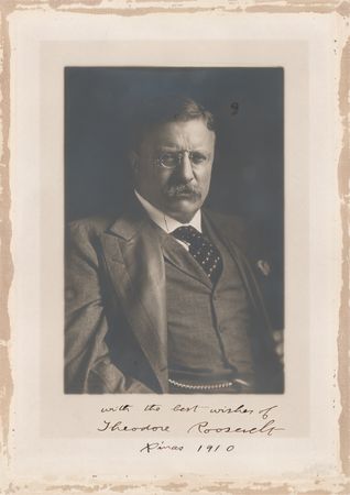 Lot #28 Theodore Roosevelt Signed Oversized Photograph - Image 2