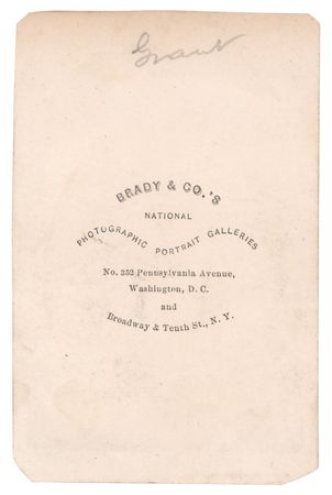 Lot #377 U. S. Grant Carte-de-Visite Photograph - Image 2