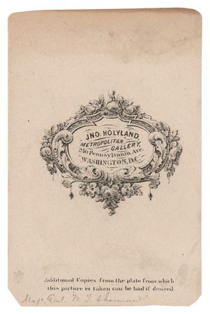 Lot #387 William T. Sherman Carte-de-Visite Photograph - Image 2