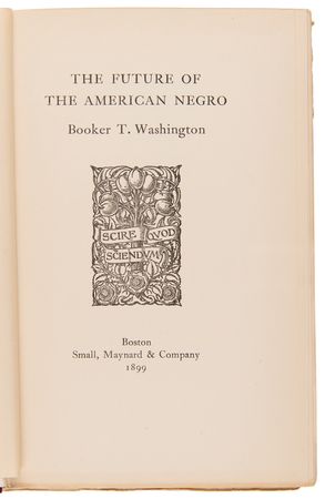 Lot #356 Booker T. Washington First Edition Book - The Future of the American Negro - Image 2