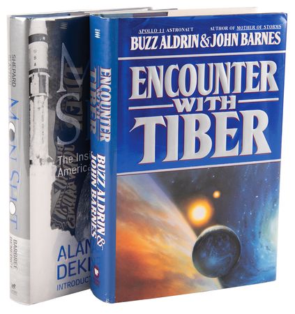 Lot #457 Moonwalkers: Buzz Aldrin and Alan Shepard (2) Signed Books - Image 1