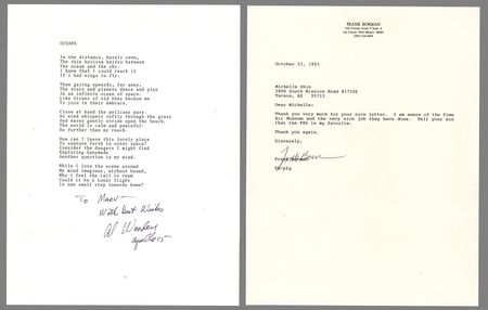 Lot #428 Apollo Astronauts (8) Signed Items: Shepard, Borman, Cunningham, and Worden - Image 2