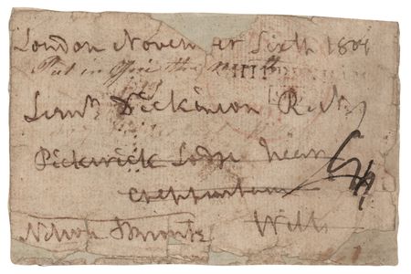 Lot #367 Horatio Nelson Hand-Addressed and Signed