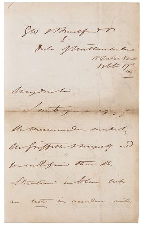 Lot #215 Isambard Kingdom Brunel Autograph Letter Signed - Image 1