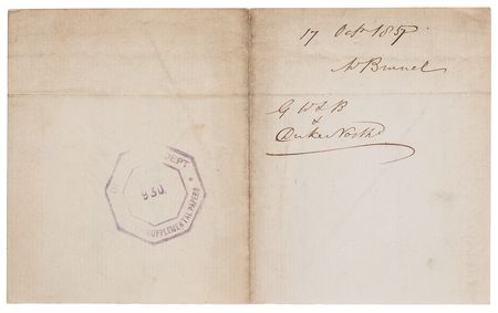 Lot #215 Isambard Kingdom Brunel Autograph Letter Signed - Image 3