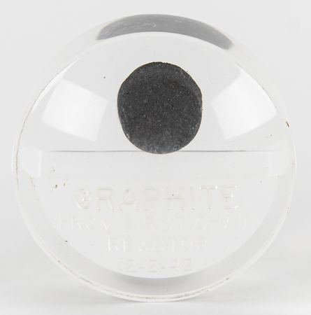 Lot #216 Chicago Pile-1 Graphite Relic (First Nuclear Reactor): Graphite from Chicago Pile-1?Fermi's research reactor that launched the nuclear age - Image 1