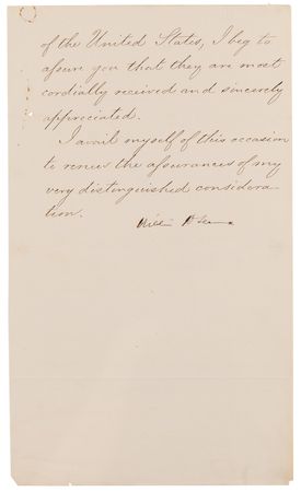 Lot #173 William Seward Letter Signed on the Assassination of President Lincoln - Image 4