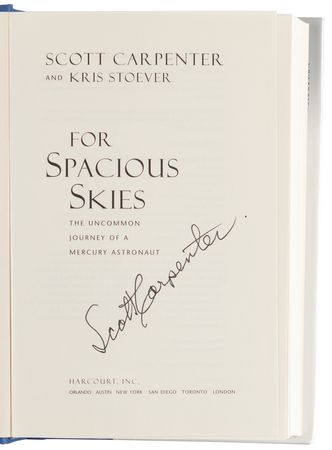 Lot #436 Scott Carpenter (3) Signed Items - Image 3