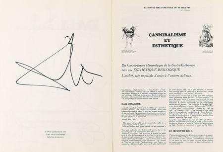 Lot #475 Salvador Dali Twice-Signed Book with Don Quixote Sketch - Image 4