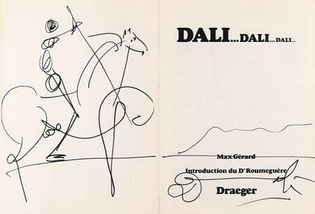 Lot #475 Salvador Dali Twice-Signed Book with Don Quixote Sketch - Image 5