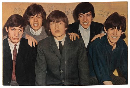 Lot #583 Rolling Stones Signed 1964 Rave Magazine Centerfold - Image 2