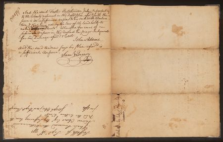Lot #4 John Adams Twice-Signed Legal Document (1773) - Image 2