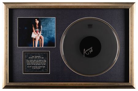 Lot #690 Amy Winehouse Signed Drumhead - Image 1