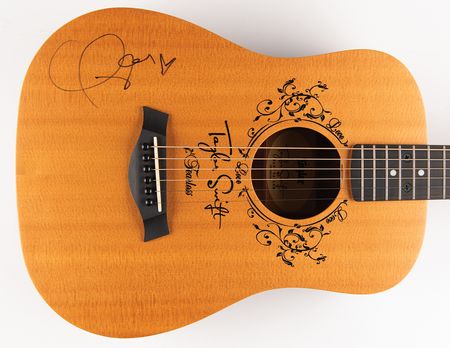 Lot #585 Taylor Swift Signed 'Baby Taylor' Acoustic Guitar - Image 1