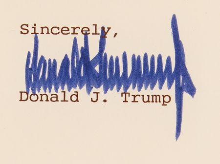 Lot #154 Donald Trump Typed Letter Signed on The Art of the Deal - Image 3