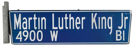 Lot #297 Martin Luther King, Jr. Boulevard Street Sign (Los Angeles, California) - Image 1