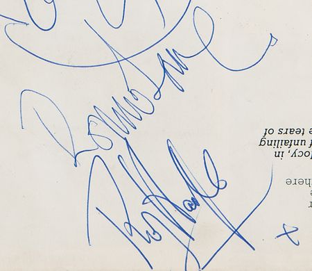 Lot #579 Led Zeppelin Signed Program for Roy Harper’s 1974 ‘Valentine’s Day Massacre' Concert - Image 8