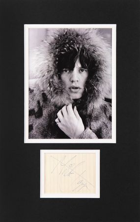 Lot #669 Rolling Stones: Mick Jagger Signature - Image 1