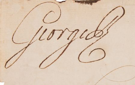 Lot #294 King George III Document Signed - Image 2