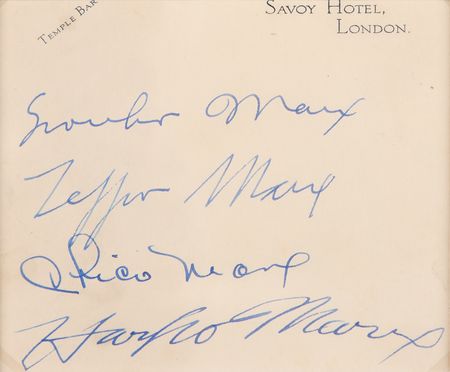 Lot #735 Marx Brothers Signatures - Image 2