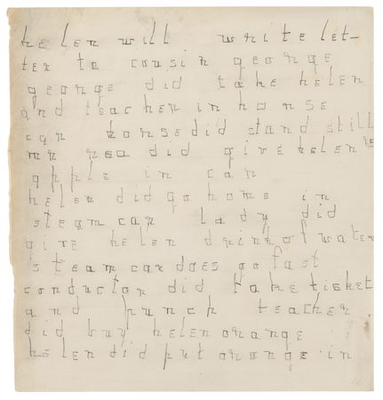 Lot #203 Helen Keller Autograph Letter Signed (Early, c. 1887) - Image 1