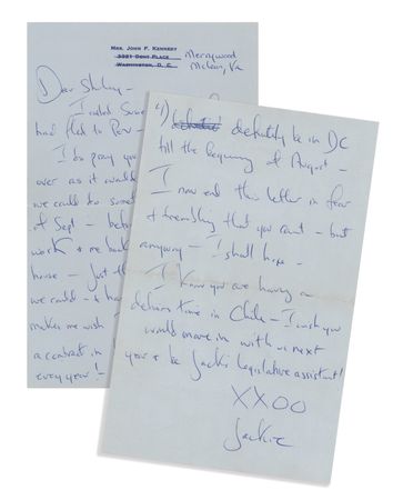 Lot #35 Jacqueline Kennedy Autograph Letter Signed (1954) - 