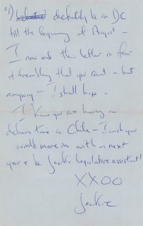 Lot #35 Jacqueline Kennedy Autograph Letter Signed (1954) - 