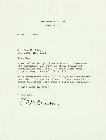 Lot #64 Bill Clinton Typed Letter Signed as