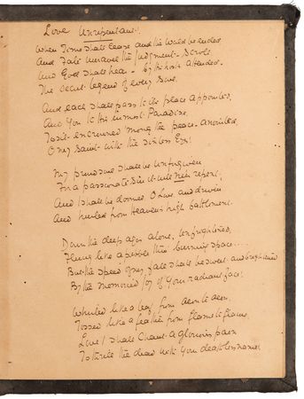 Lot #518 Sarojini Naidu Twice-Signed Autograph Manuscript: 