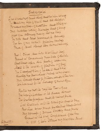 Lot #518 Sarojini Naidu Twice-Signed Autograph Manuscript: 
