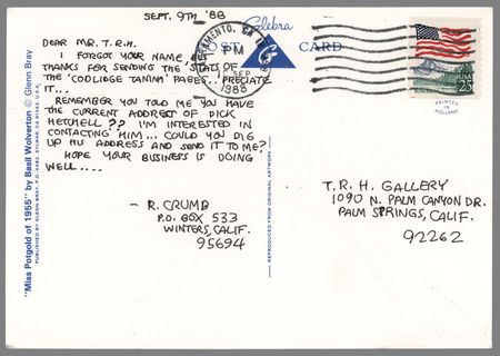 Lot #505 Robert Crumb Autograph Letter Signed - Image 1