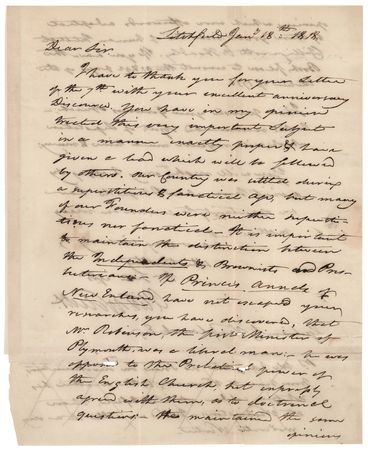 Lot #359 Oliver Wolcott, Jr. Autograph Letter Signed: 
