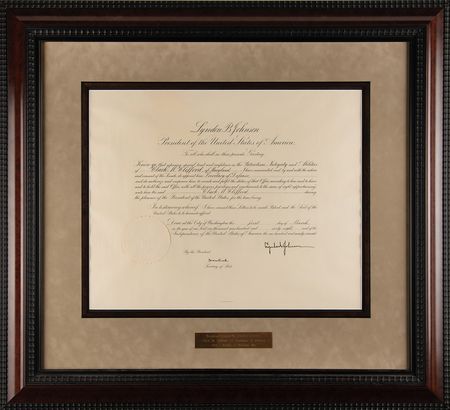 Lot #41 Lyndon B. Johnson (3) Documents Signed as President - The Historic Nomination and Appointment of Clark Clifford as the Secretary of Defense - Image 1