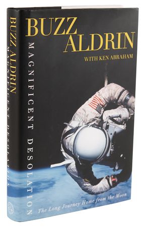 Lot #414 Buzz Aldrin Signed Book - Magnificent Desolation - Image 3
