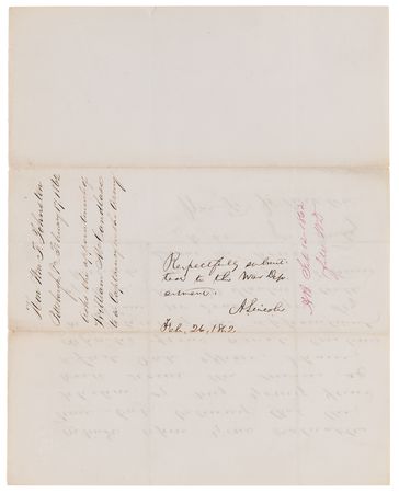 Lot #21 Abraham Lincoln Autograph Endorsement Signed as President - Image 2